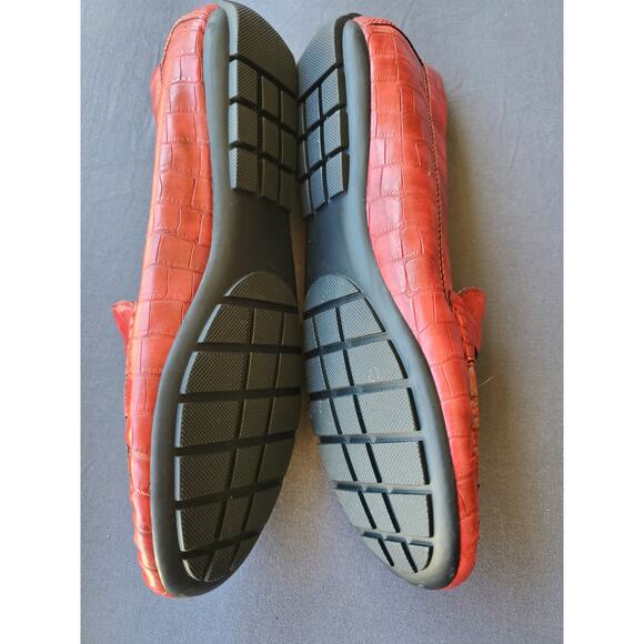 Vaneli Alika rust 8.5 M Retro Penny loafers. Crocodile. Brand New FREE SHIPPING - Picture 3 of 7